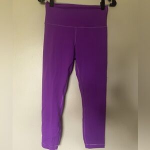 Lululemon Athletica Bold Purple Leggings Size 8